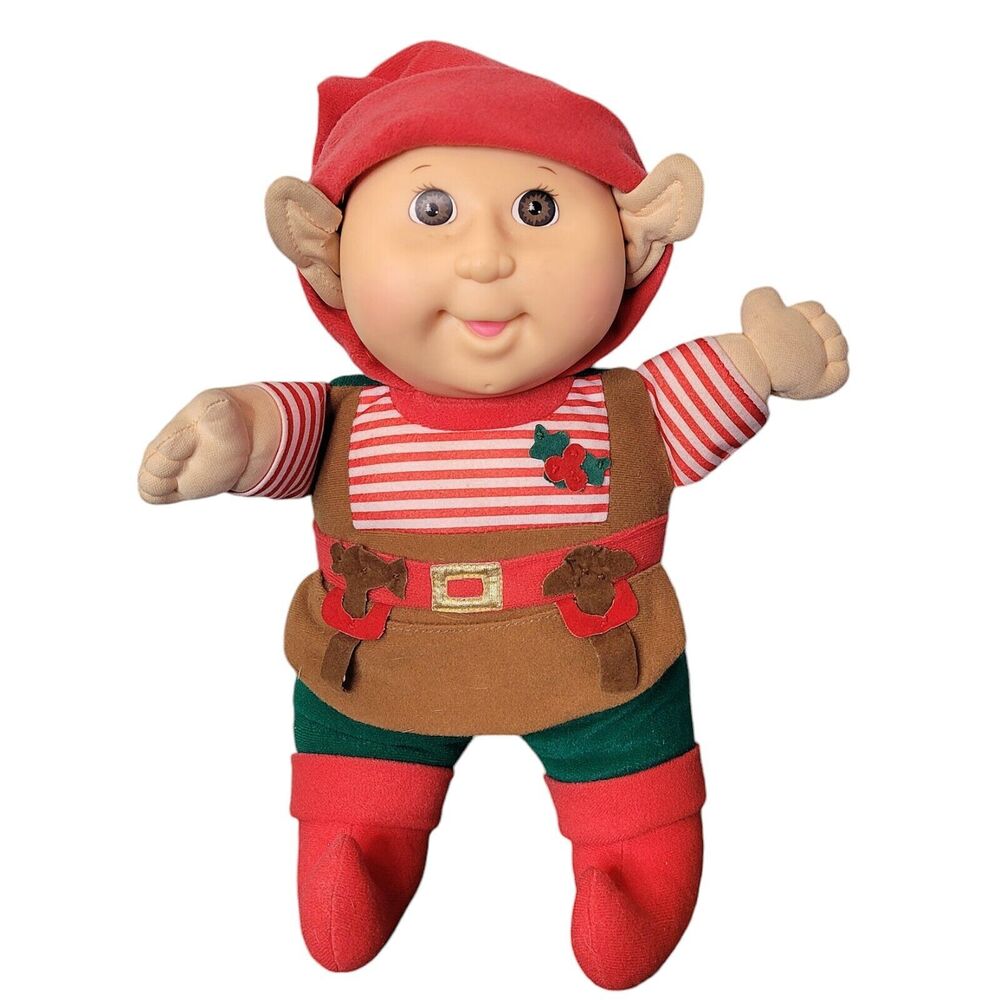 Vintage Cabbage Patch Kids Doll Elf Baby 13” Christmas Holiday Edition 1992